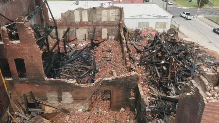 Louisville warehouse damaged after massive fire in Smoketown